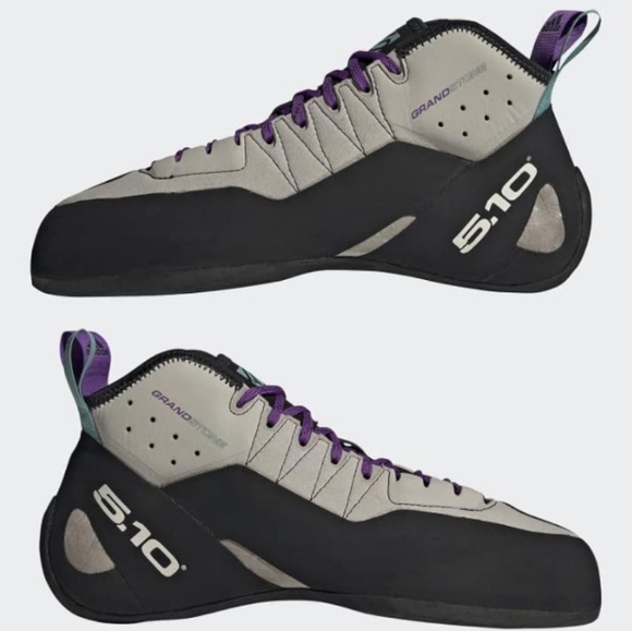 Men\'s Grand Stone 5.10 Climbing Shoes By Adidas NWT, Sesame/Black, main image 6